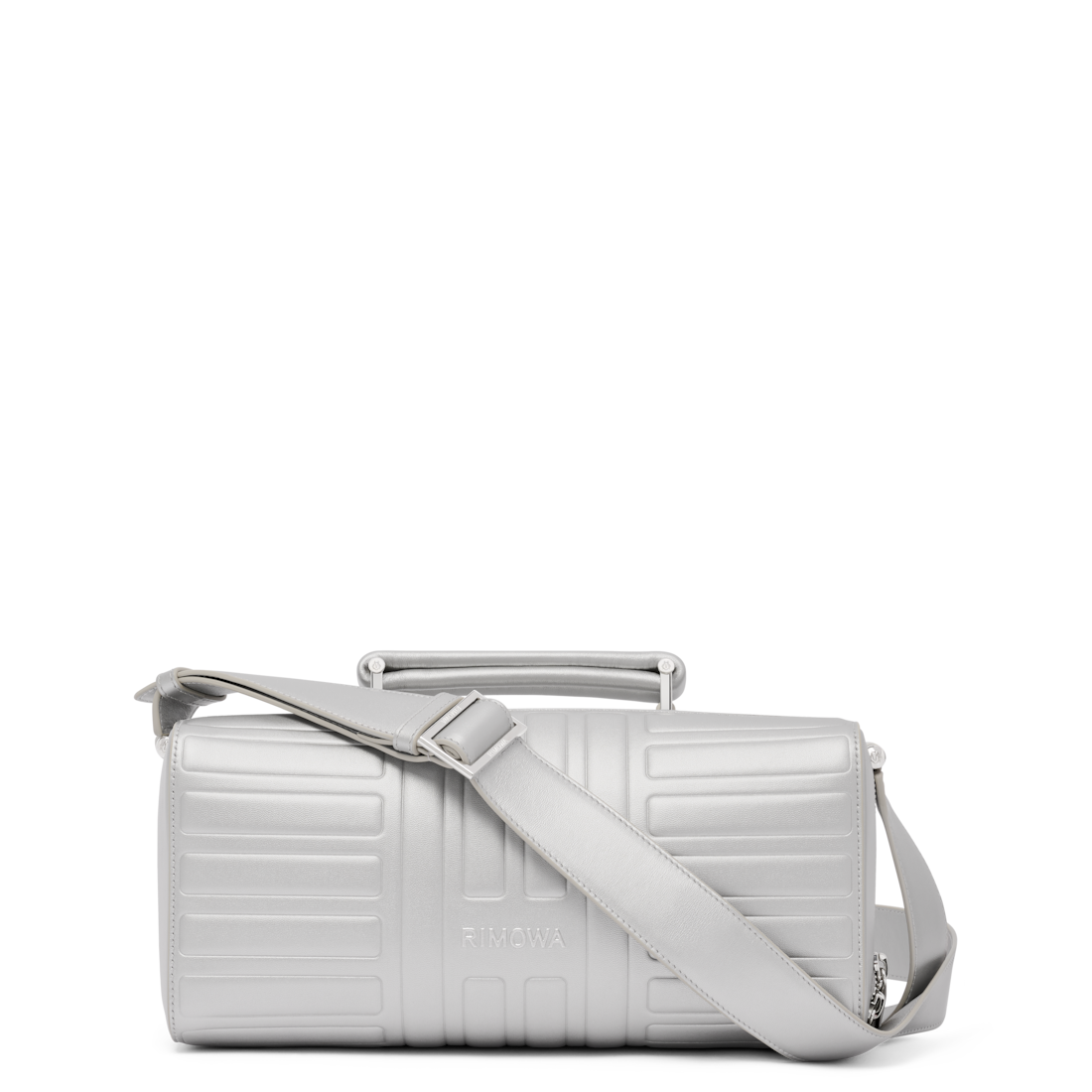 RIMOWA Groove Leather Cross-Body Bag Large — Silver — view 1