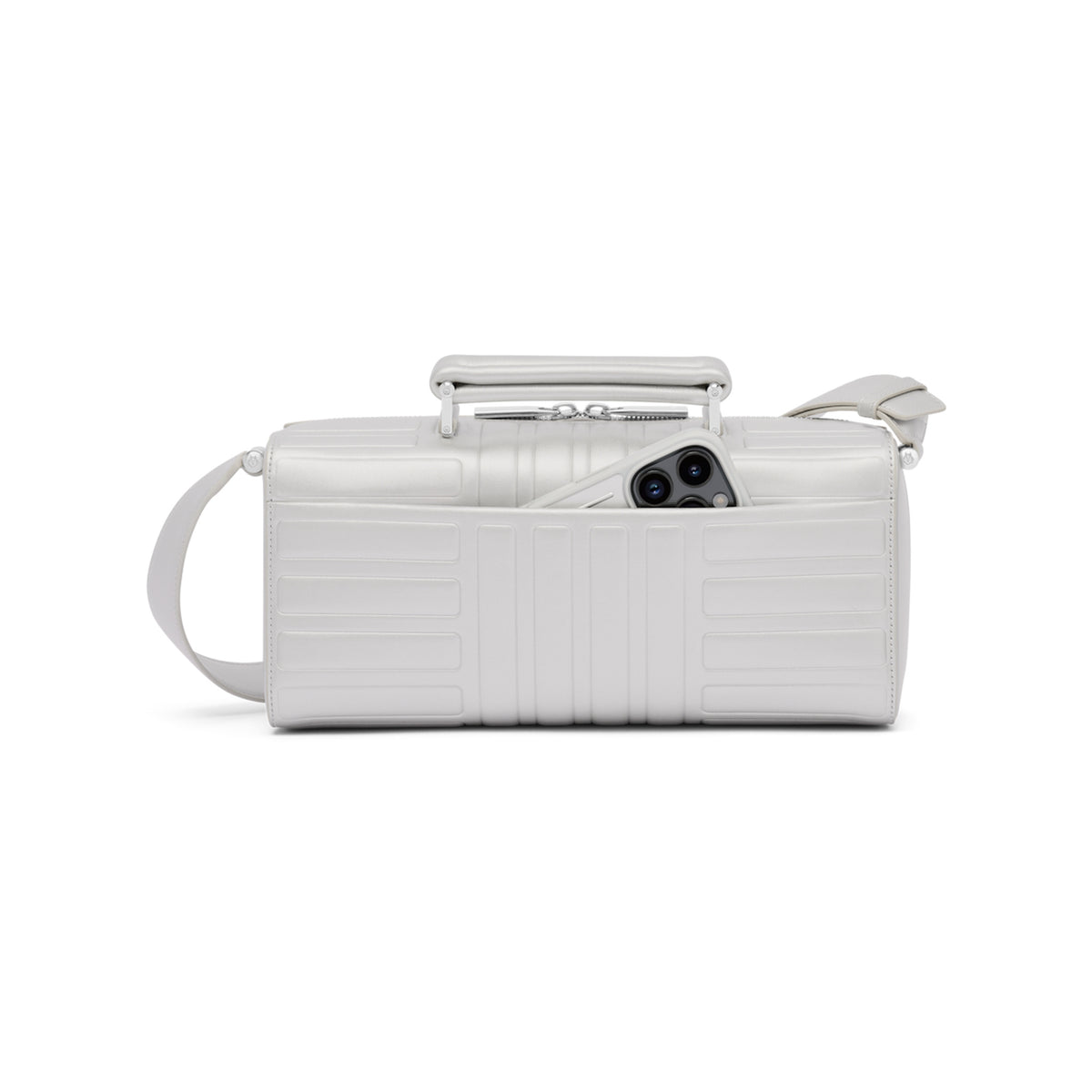 RIMOWA Groove Leather Cross-Body Bag Large — Silver — view 2