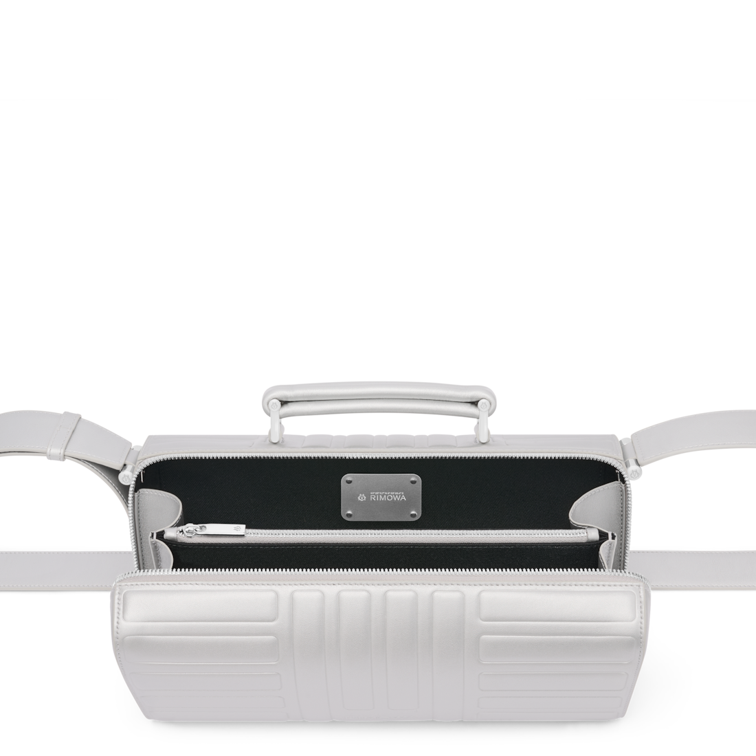 RIMOWA Groove Leather Cross-Body Bag Large — Silver — view 3