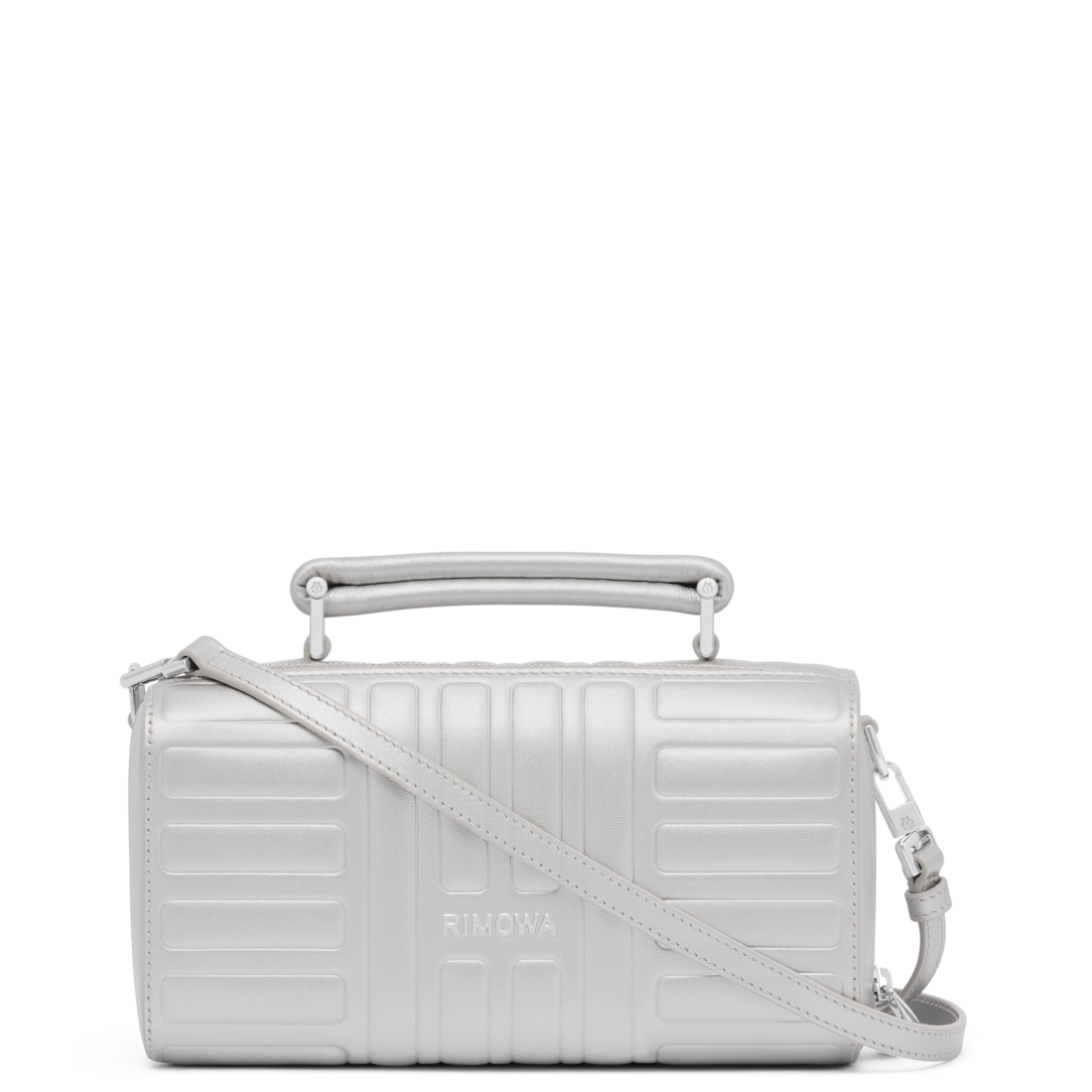 RIMOWA Groove Leather Cross-Body Bag Small — Silver — view 1
