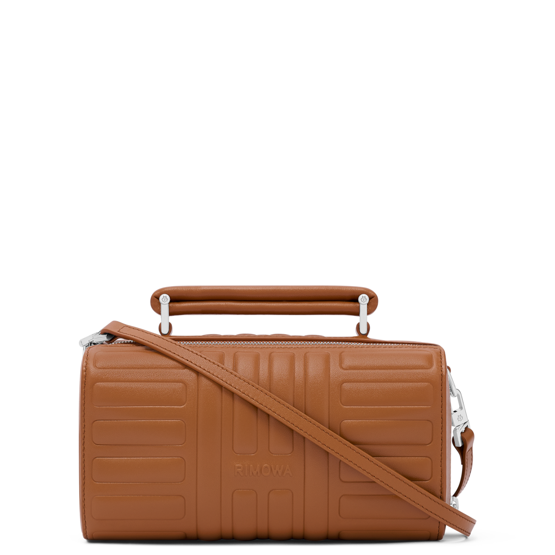 RIMOWA Groove Leather Cross-Body Bag Small — Cognac brown — view 1