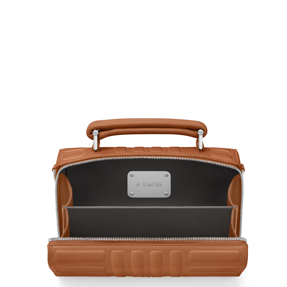 RIMOWA Groove Leather Cross-Body Bag Small — Cognac brown — view 4