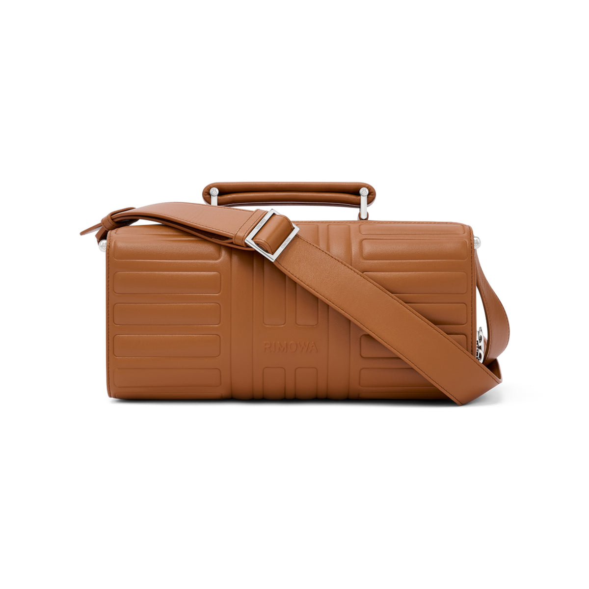 RIMOWA Groove Leather Cross-Body Bag Large — Cognac brown — view 1