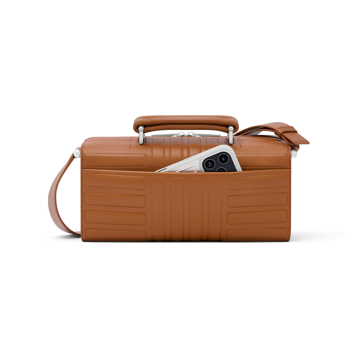 RIMOWA Groove Leather Cross-Body Bag Large — Cognac brown — view 2