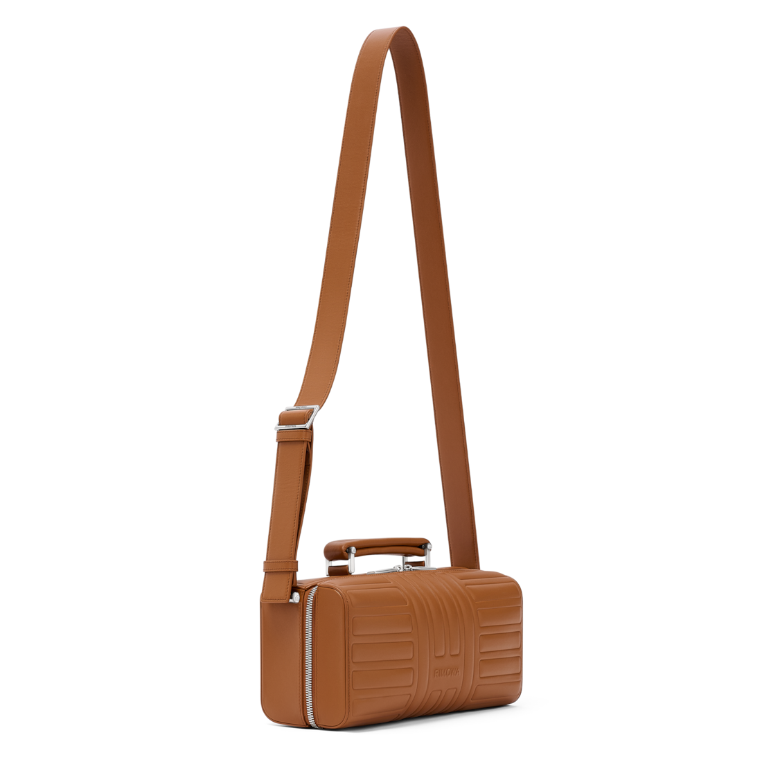 RIMOWA Groove Leather Cross-Body Bag Large — Cognac brown — view 4