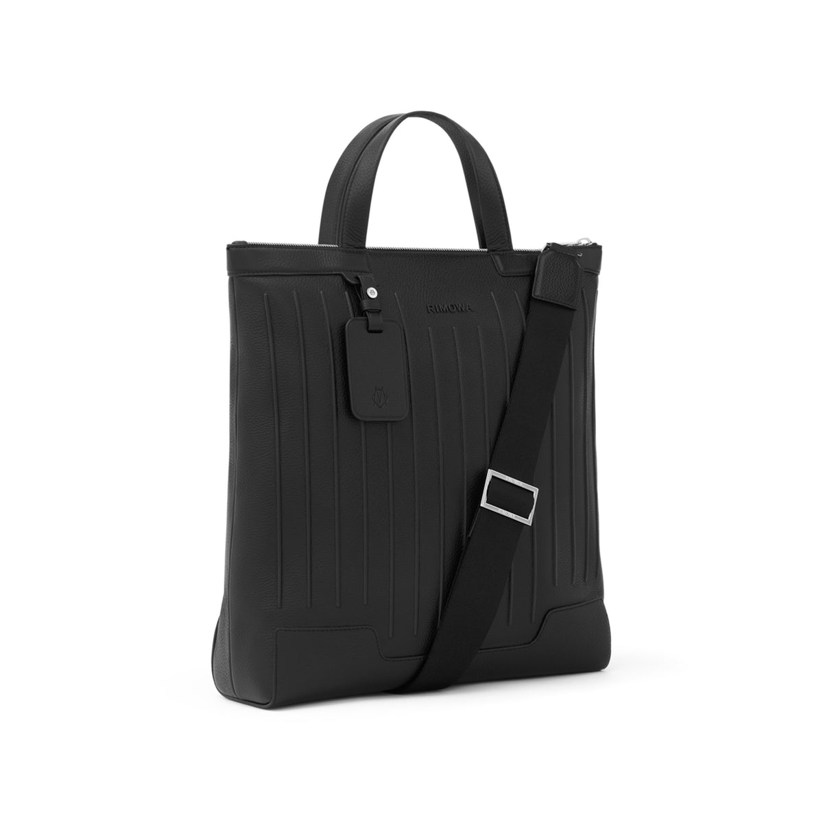RIMOWA Never Still Leather Zipped Tote — Black — view 2