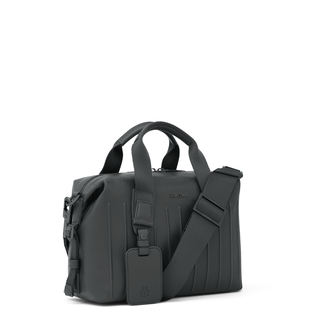 RIMOWA Never Still Leather Cross-Body Bag Small — Anthracite grey — view 2