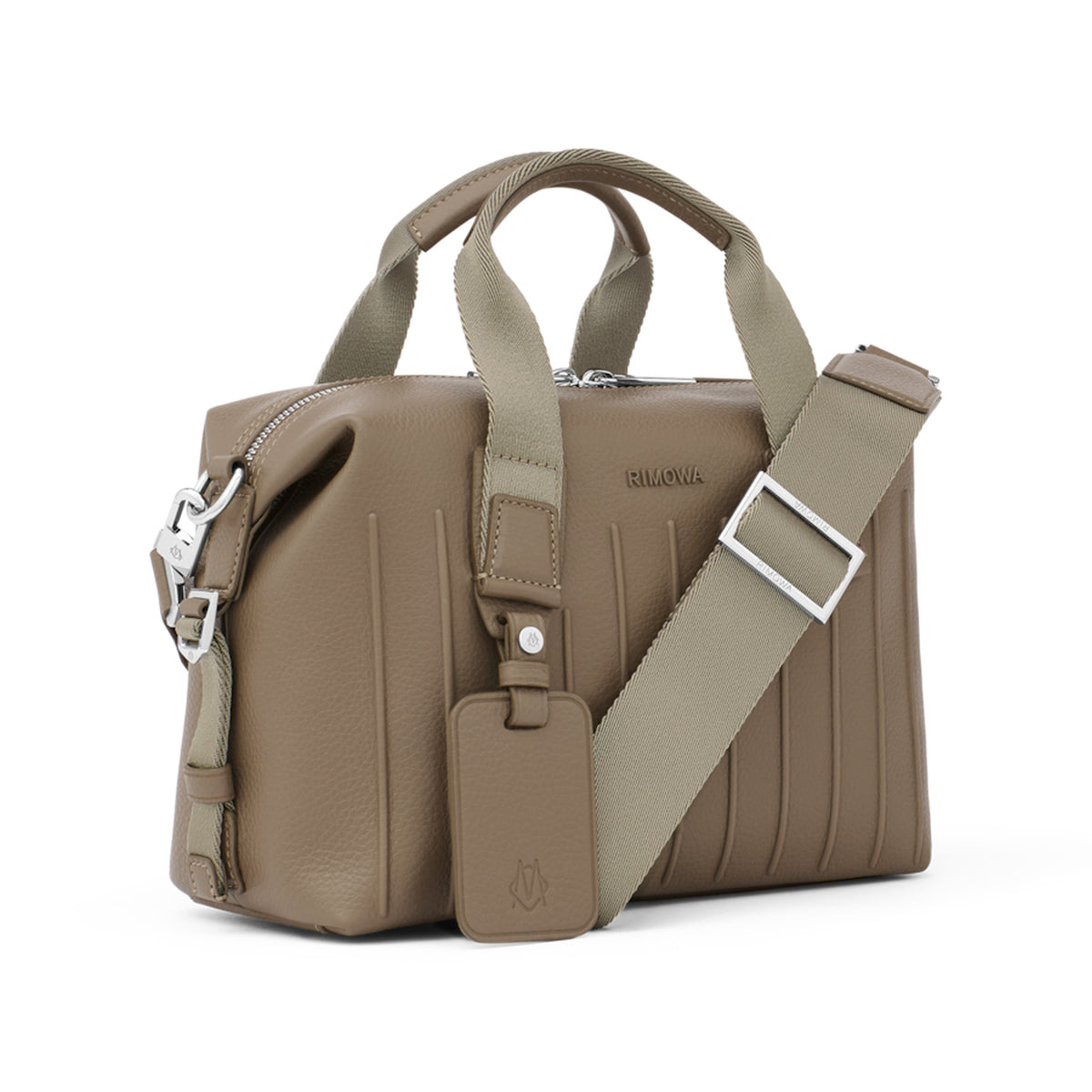 RIMOWA Never Still Leather Cross-Body Bag Small — Mocha brown — view 2