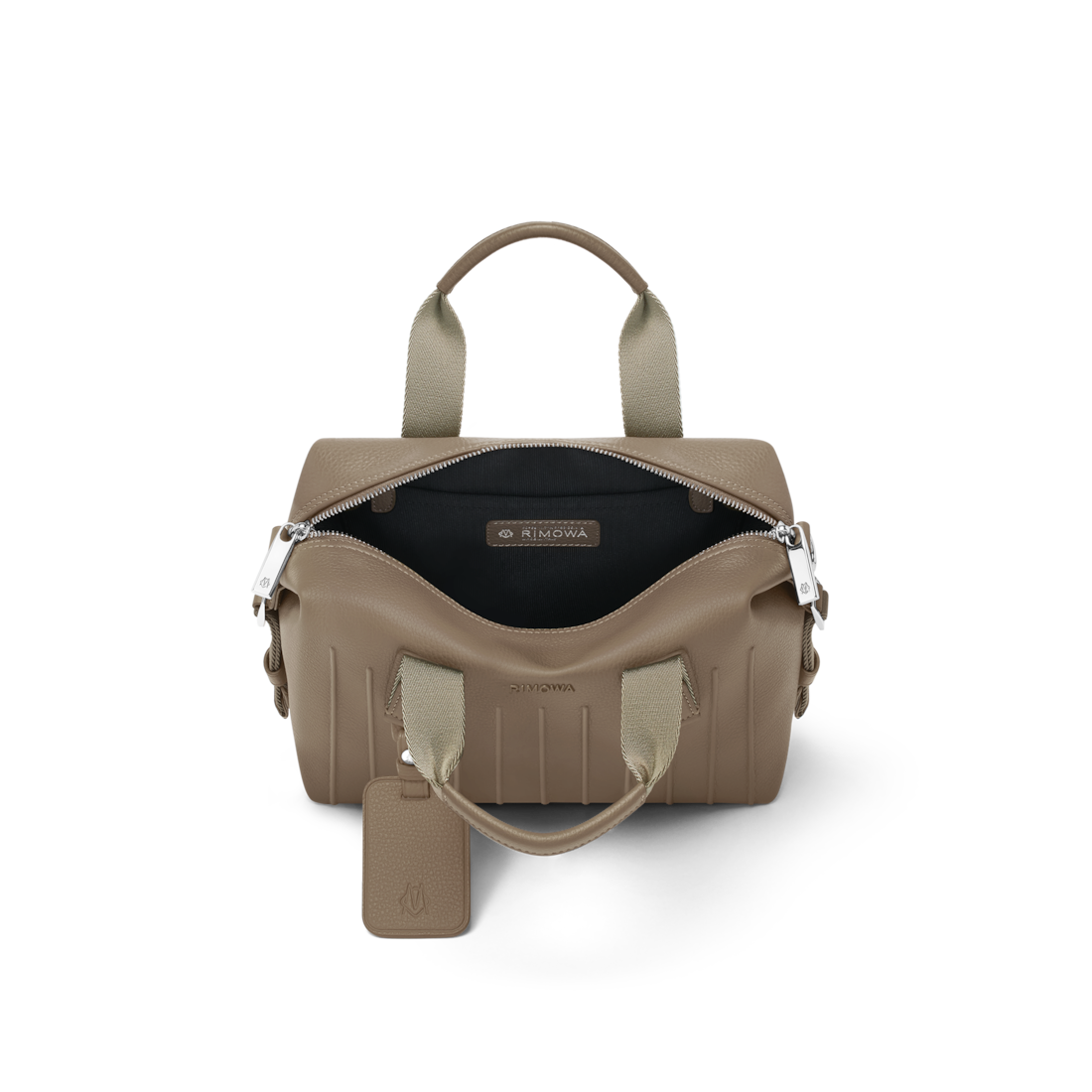 RIMOWA Never Still Leather Cross-Body Bag Small — Mocha brown — view 3