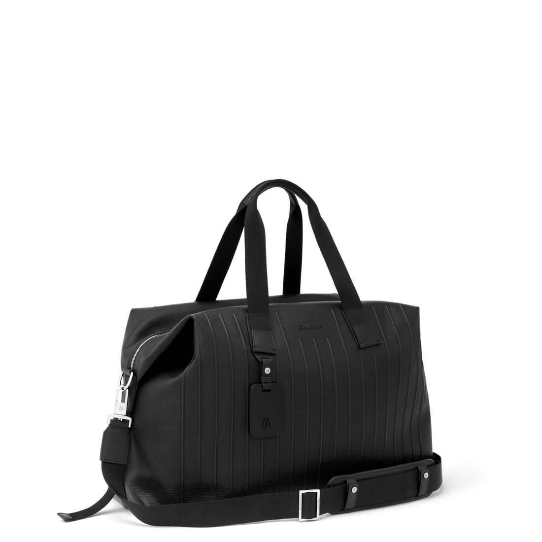 RIMOWA Never Still Leather Duffle Bag Large — Black — view 2