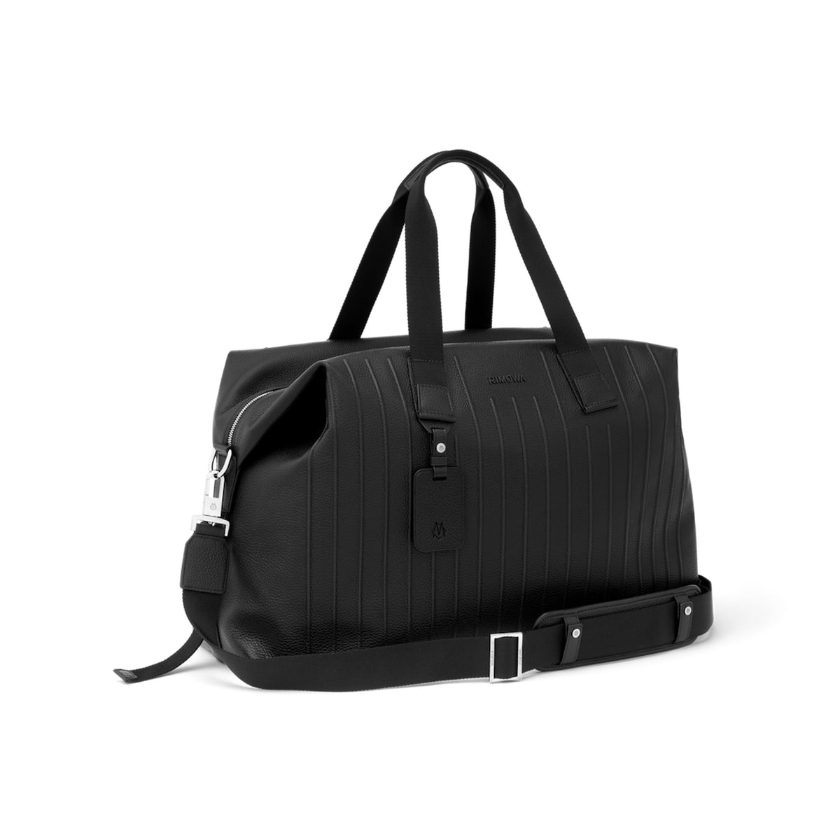 RIMOWA Never Still Leather Duffle Bag Large — Black — view 2