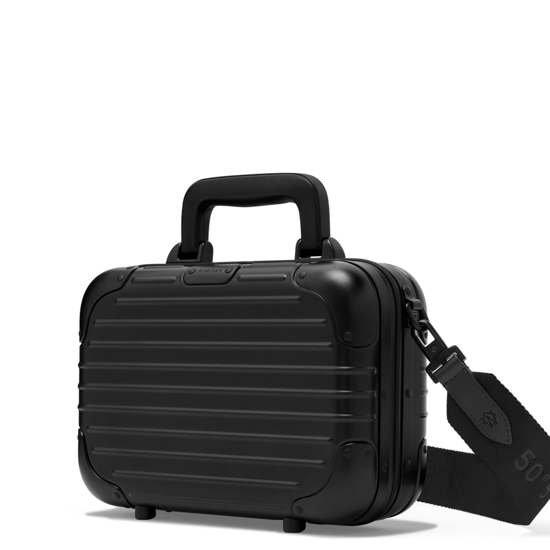 RIMOWA Aluminum Cross-Body Bag 19 — Black — view 3