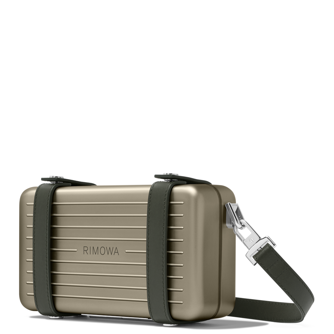 RIMOWA Personal Aluminum Cross-Body Bag — Titanium — view 2