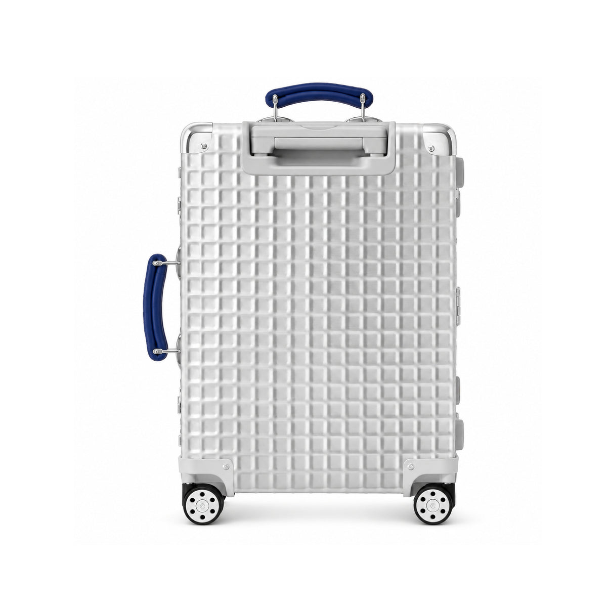 RIMOWA Classic Aluminum Grid Cabin Silver – rear