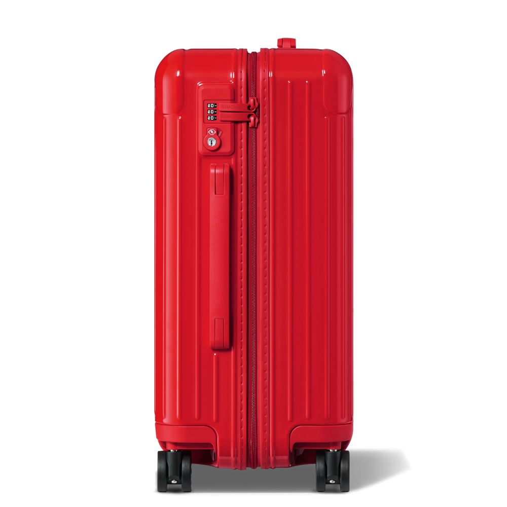 RIMOWA Essential Cabin – Gloss Red – view 3 on white background