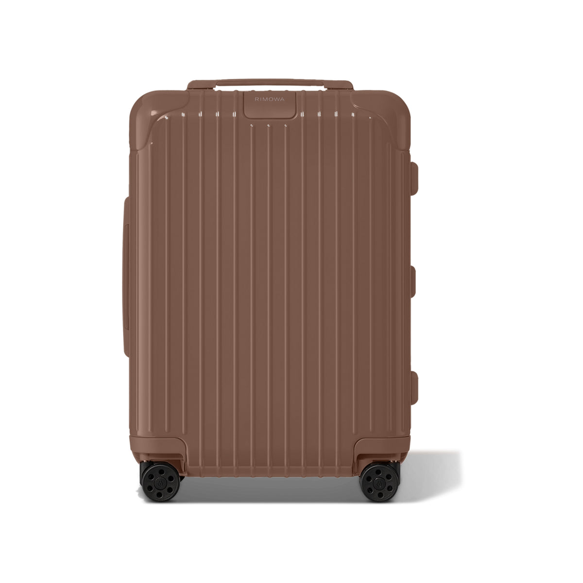 RIMOWA Essential Cabin – Gloss Umber Brown – view 1 on white background