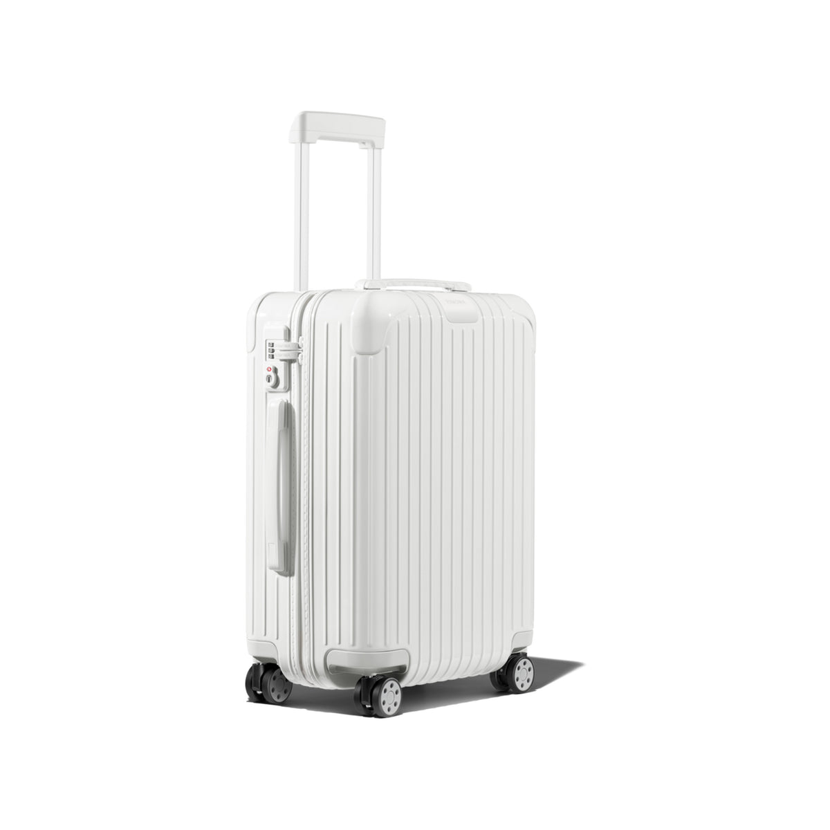 RIMOWA Essential Cabin – Gloss White – view 2 on white background