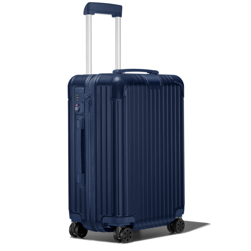 RIMOWA Essential Cabin – Matte Blue – view 2 on white background