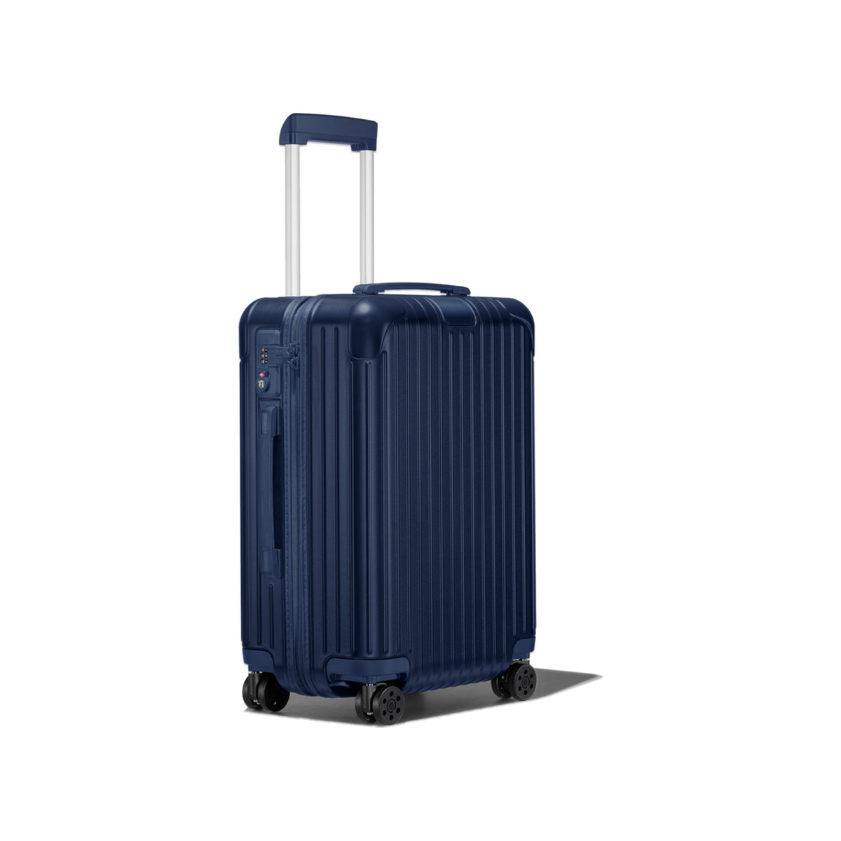 RIMOWA Essential Cabin – Matte Blue – view 2 on white background
