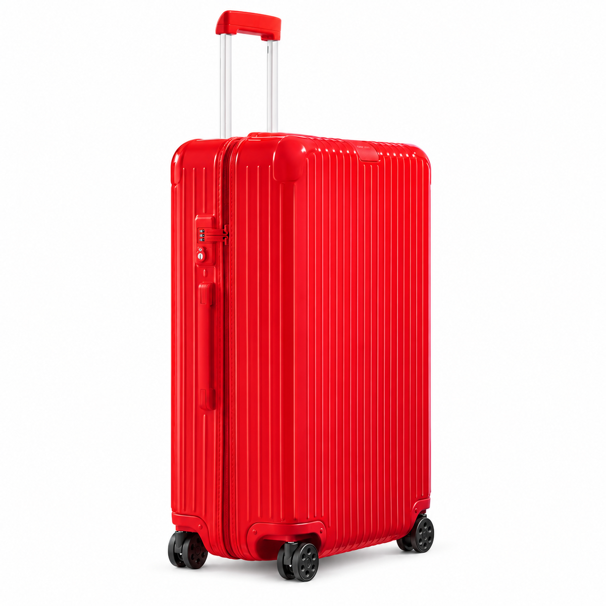 RIMOWA Essential Check-In L Gloss Red – angled view