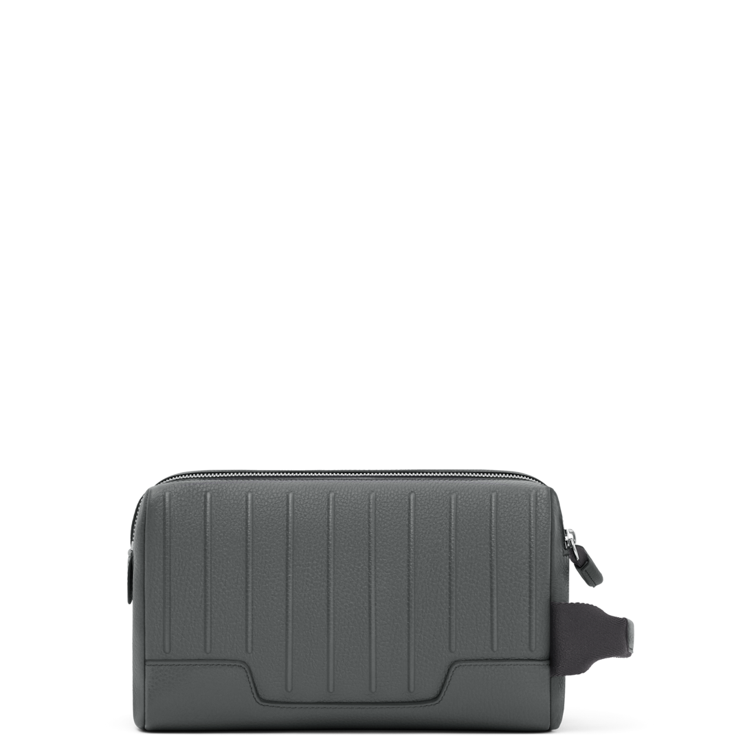 RIMOWA Never Still Leather Toiletry Bag Grey — back view