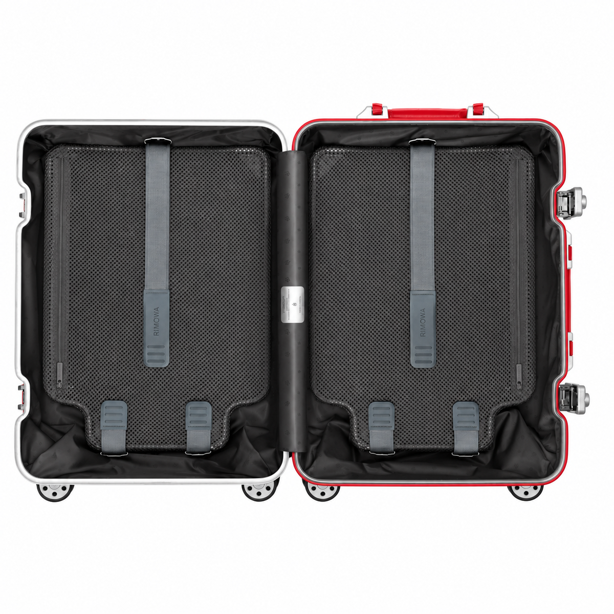 RIMOWA Cabin Twist Silver & Red — interior